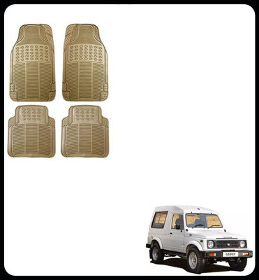 SEMAPHORE PVC, Rubber Standard Mat For  Maruti Gypsy(Beige)