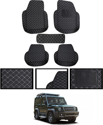 MSNP Leatherite 7D Mat For  Force Gurkha(Black)