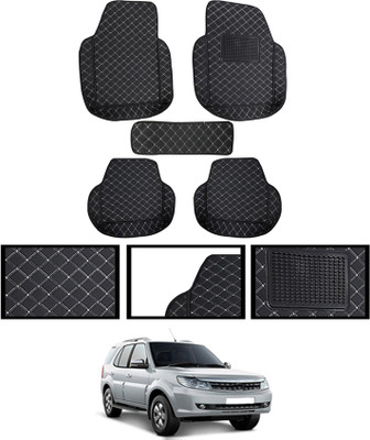MATIES Leatherite 7D Mat For  Tata Safari Storme(Black)