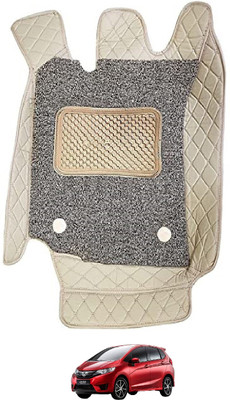 Euro Care Leatherite 7D Mat For  Honda Jazz(Beige)