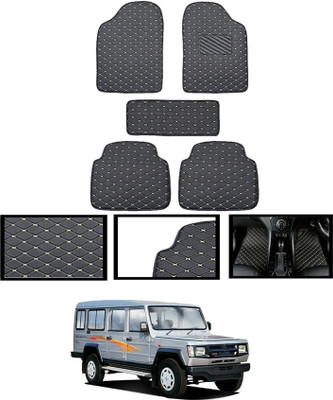 monolive Leatherite Standard Mat For  Universal For Car(Black)