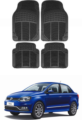 FKOK Rubber, Silicone Standard Mat For  Volkswagen Ameo(Black)