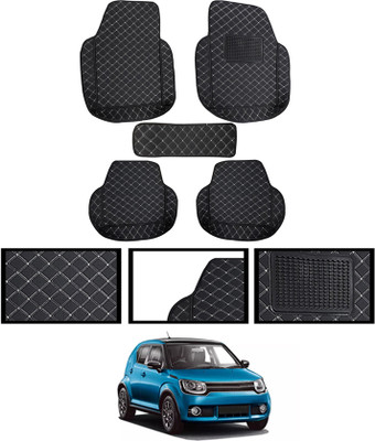 MATIES Leatherite 7D Mat For  Maruti Suzuki Ignis(Black)