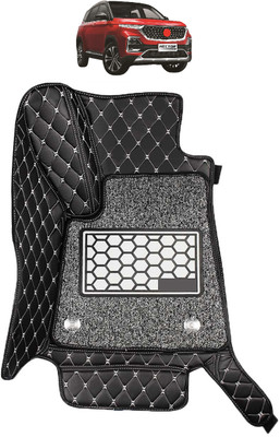 Caronix Leatherite 7D Mat For  MG Hector Plus(Black)