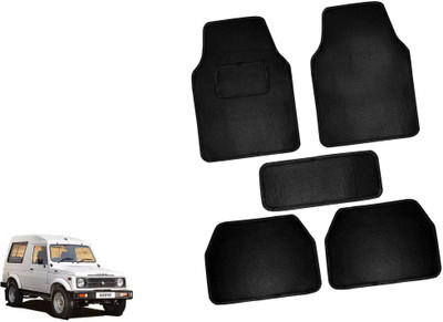 AUTO PEARL Polyester Standard Mat For  Maruti Gypsy King(Black)