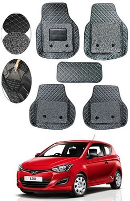 SLSHILPA Leather 7D Mat For  Hyundai i20(Black)