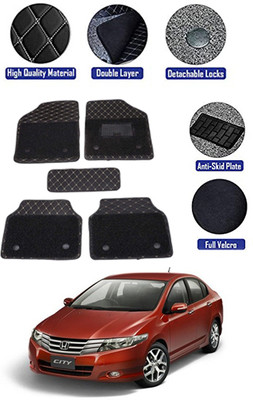MATIES PVC 7D Mat For  Honda Universal For Car(Black)