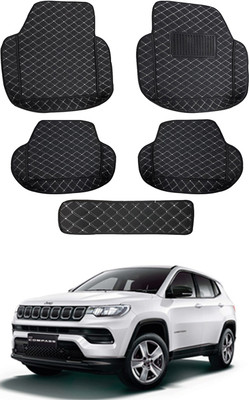 RKPSP Leatherite 7D Mat For  Jeep Compass(Black)