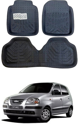 ANAYA G PVC, Rubber 3D Mat For  Hyundai Santro(Black)