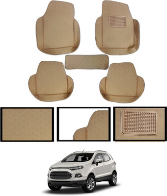 MATIES Leatherite 7D Mat For  Ford Ecosport(Beige)
