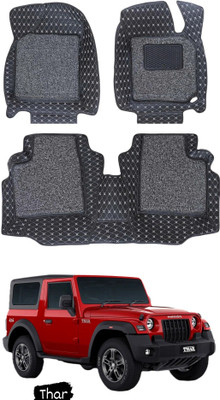 FF TRADERS Leatherite 7D Mat For  Mahindra Thar(Black, Silver)