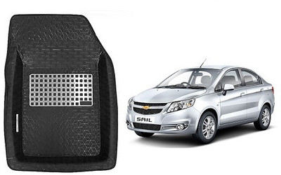 SLSHILPA Plastic Tray Mat For  Chevrolet Sail(Black)
