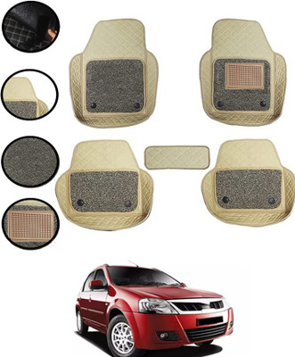 ABJD Leatherite 7D Mat For  Mahindra Verito(Beige)