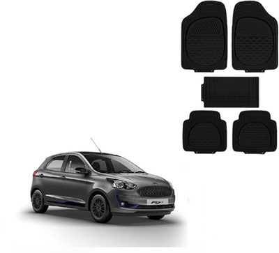 Autorepute Rubber Standard Mat For  Ford Figo(Black)