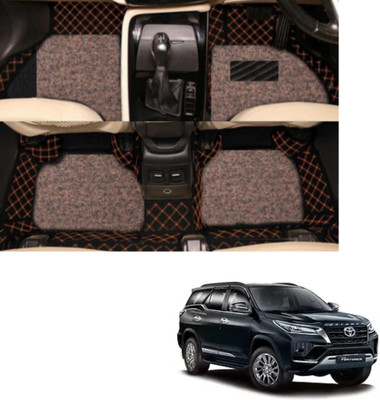 Autoclow Leatherite 7D Mat For  Toyota Fortuner(Brown)