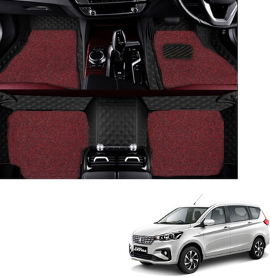 Autoclow Leatherite 7D Mat For  Maruti Suzuki Ertiga(Black, Red)