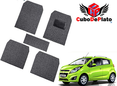 CuboDePlato PVC, Nylon Standard Mat For  Chevrolet Beat(Grey)