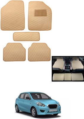 MATIES Leatherite Standard Mat For  Datsun Go(Beige)