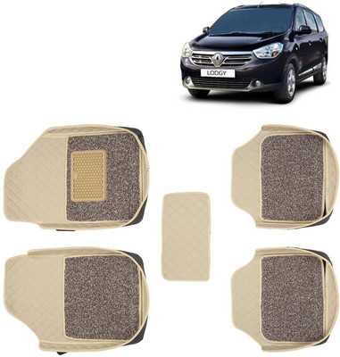 Kingsway Leatherite 7D Mat For  Renault Lodgy(Beige)
