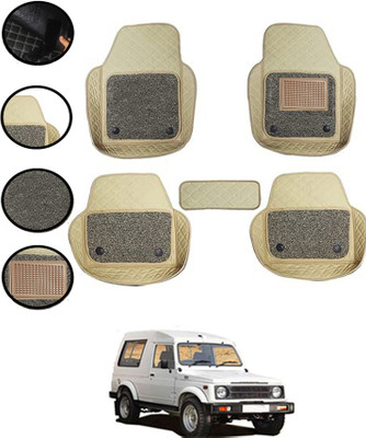 ABJD Leatherite 7D Mat For  Maruti Suzuki Gypsy(Beige)