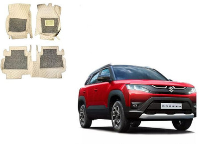 Autorepute Leather 7D Mat For  Maruti Suzuki New Brezza(Beige)