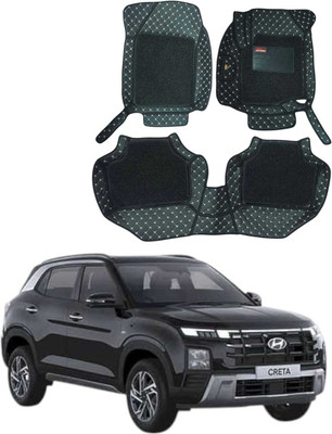 AUTOMOXCO Leather 7D Mat For  Hyundai Creta(Black)
