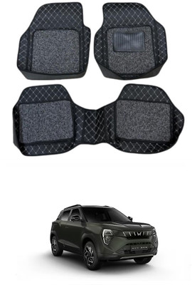 Arnejae Leatherite 7D Mat For  Mahindra XUV 3XO(Silver, Black)