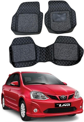 KUNTAIL ENTERPRISES Leatherite 7D Mat For  Toyota Etios Liva(Black)