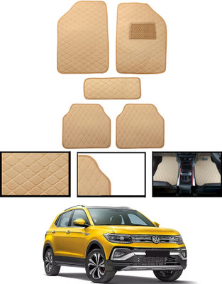 ABJD Leatherite Standard Mat For  Volkswagen Taigun(Beige)