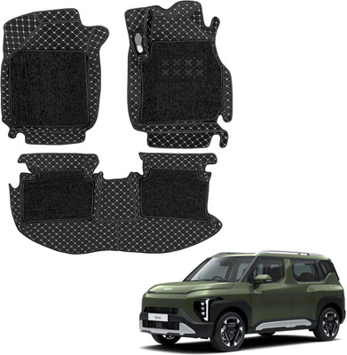COSMOGEAR Leatherite 7D Mat For  Kia Universal For Car(Black)
