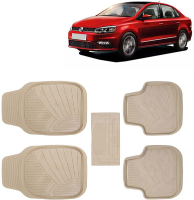 Kingsway PVC Tray Mat For  Volkswagen Vento(Beige)