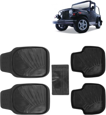 Kingsway PVC Tray Mat For  Mahindra Thar(Black)