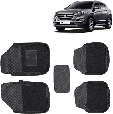 Kingsway Leatherite 7D Mat For  Hyundai Tucson(Black)