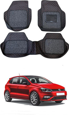 Autocom Leatherite 7D Mat For  Volkswagen Polo GT(Red, Black)