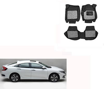 Autorepute Leather 7D Mat For  Honda Civic(Black)