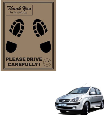 SEMAPHORE Paper Disposable Paper Mat For  Hyundai Getz(Brown)