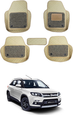MATIES Leatherite 7D Mat For  Maruti Suzuki Vitara Brezza(Beige)
