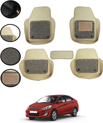 AYW Leatherite 7D Mat For  Hyundai Verna(Beige)