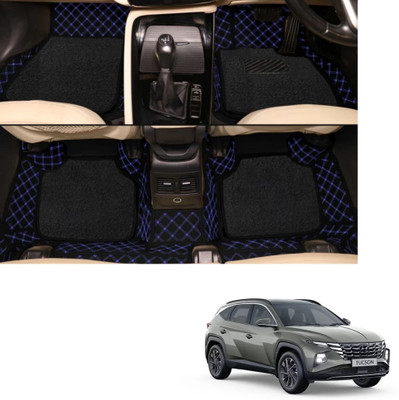Autoclow Leatherite 7D Mat For  Hyundai Tucson(Blue, Black)