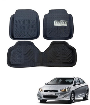 ROSHNEER ENTERPRISES PVC 3D Mat For  Hyundai Verna Fluidic(Black)