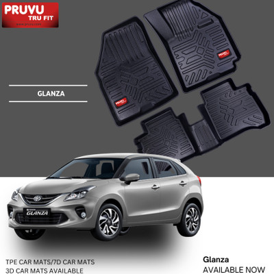 pruvu TPV 3D Mat For  Toyota Glanza(Black)