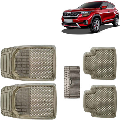 Kingsway PVC Tray Mat For  Kia Seltos(Brown)