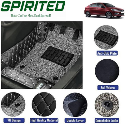 SPIRITED Leatherite 7D Mat For  Tata Tigor(Black)