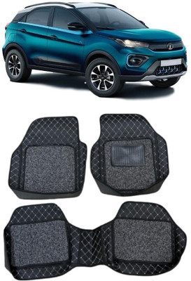 KUNTAIL ENTERPRISES Leatherite 7D Mat For  Tata Nexon EV(Silver, Black)