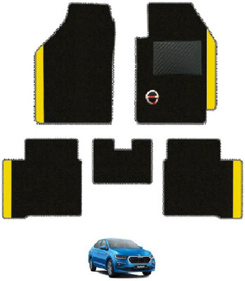 elegant Polypropylene Standard Mat For  Skoda Slavia(Black, Yellow)