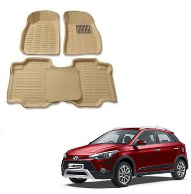 SLSHILPA Plastic 3D Mat For  Hyundai i20 Active(Beige)