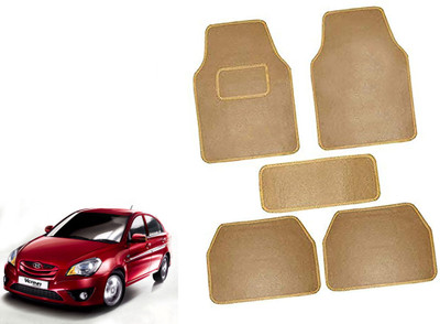 AUTO PEARL Polyester Standard Mat For  Maruti Verna(Beige)