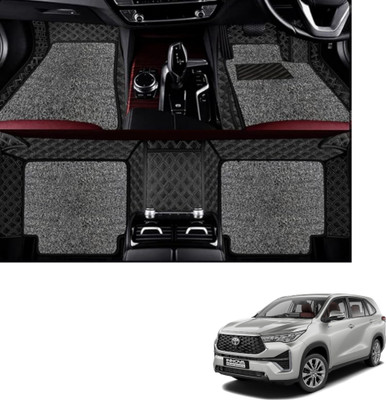 Autoclow Leatherite 7D Mat For  Toyota Innova(Gold, Silver)