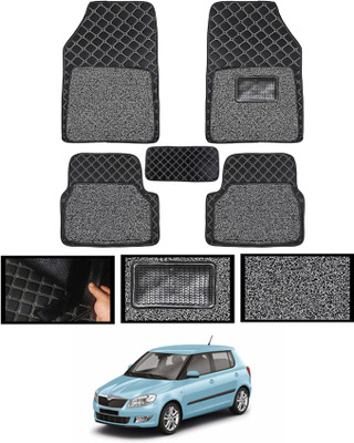 MATIES Leatherite 7D Mat For  Skoda Fabia(Black)