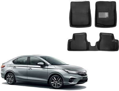 Autorepute Leather 5D Mat For  Honda City(Black)